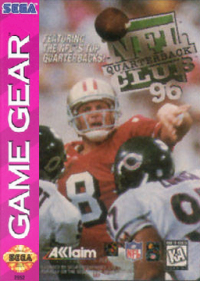 NFL Quarterback Club 96 Sega Game Gear US box art